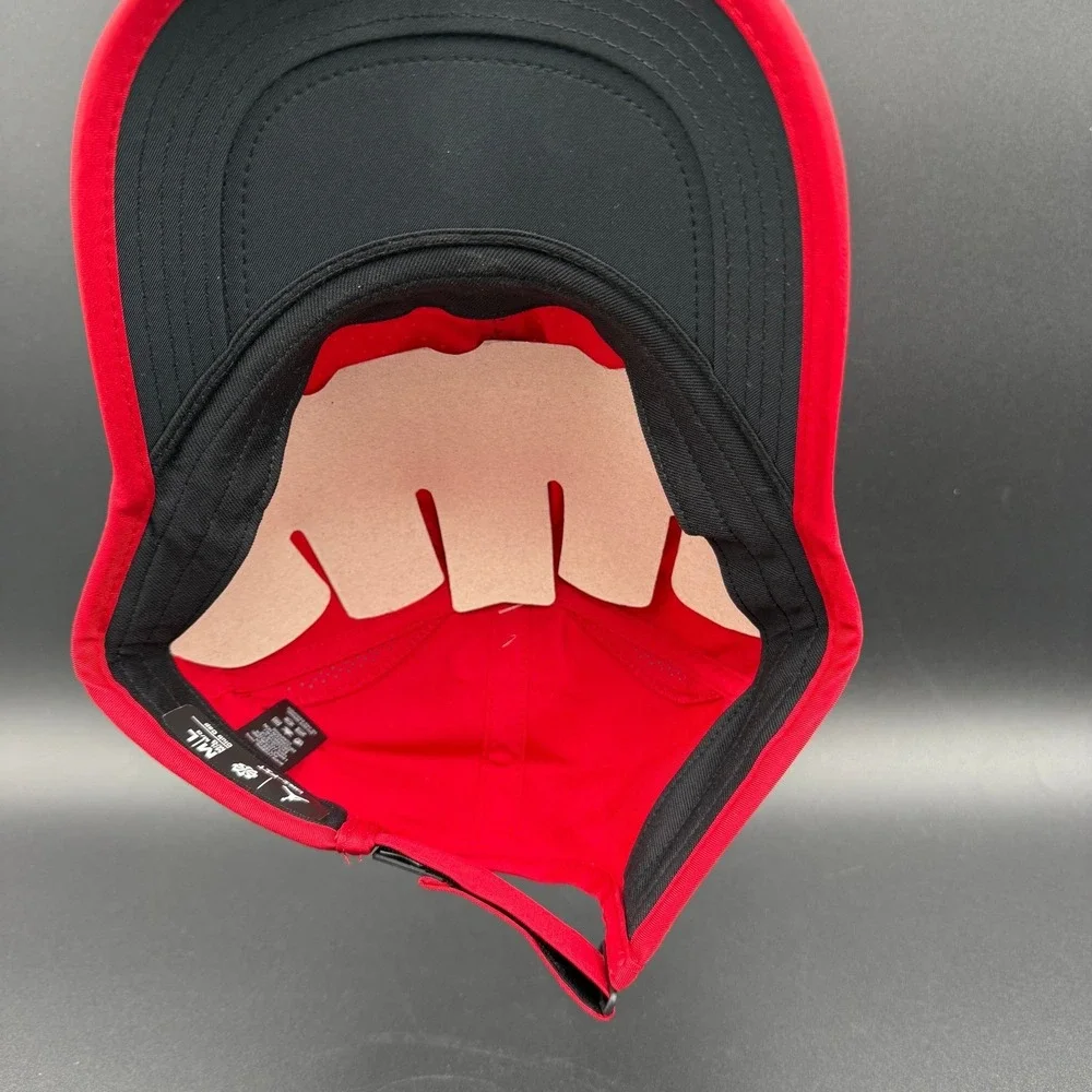 Nike‎ Jordan Dri-Fit Red Unstructured Curved Bill Cap Hat M/L Mens FN4675-687